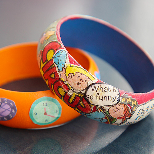 August Crafternoon at Night: Painted Bangles