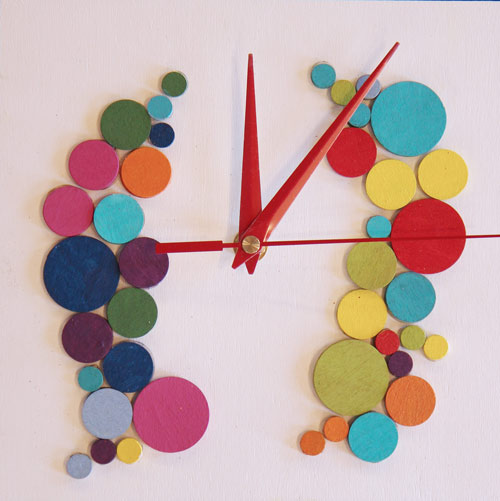 November Crafternoon: Abstract Wall Clocks