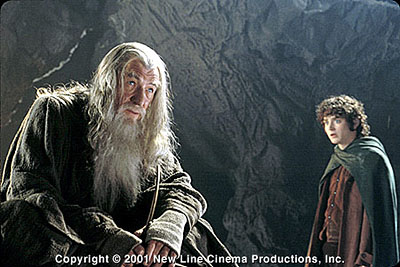 Gandalf and Frodo in the Mines of Moria
