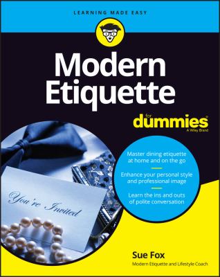 Modern Etiquette for Dummies book cover 