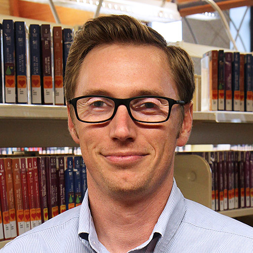 head-and-shoulders portrait of library trustee Seth Christensen